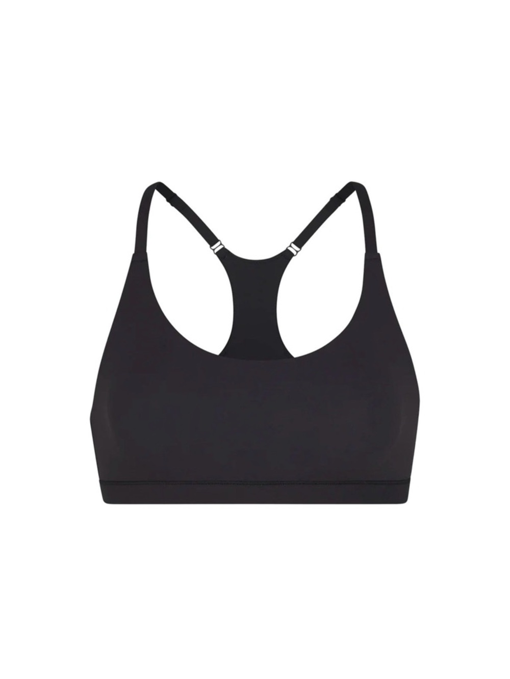 Skims XL Black Racerback Sports Bra - Women Intimates & Sleepwear